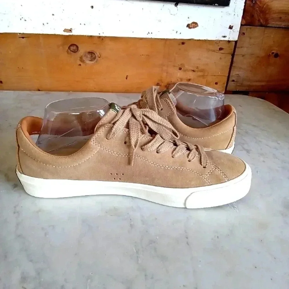 Sneaker Unisex Womens 12 Men's 10 Tan Suede - Picture 6 of 8